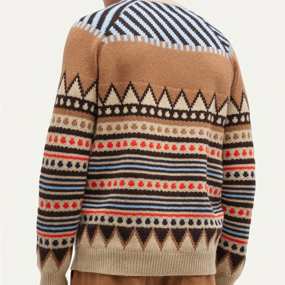 MISSONI Men's Geometric Ski Knit Sweater - NWT
